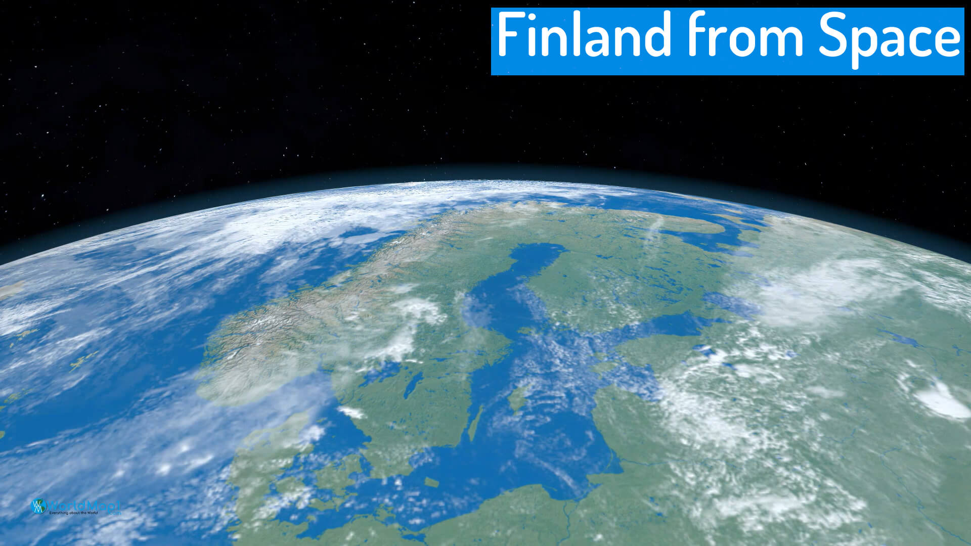 La Finlande vue de l'espace